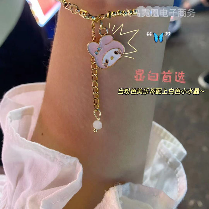 Wholesale Bracelet Cute Sweet Girl Girl Crystal Beaded Chain JDC-BT-NiHuang006