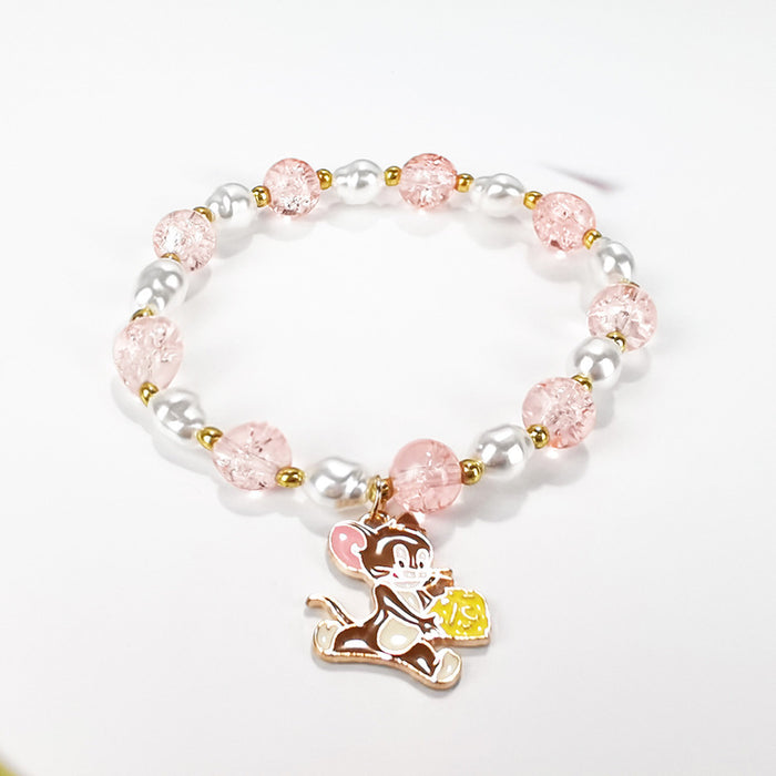 Wholesale Pop Flower Crystal Bracelet Cartoon Jewelry JDC-BT-LiM011