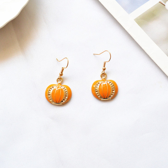 Wholesale Earrings Alloy Ceramic Halloween Skull Earrings JDC-ES-Xienuo006