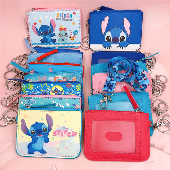 Jewelry WholesaleWholesale PU Card Holder Coin Purse with Keychain Lanyard JDC-KC-YaLL001 Keychains 娅蕾拉 %variant_option1% %variant_option2% %variant_option3%  Factory Price JoyasDeChina Joyas De China