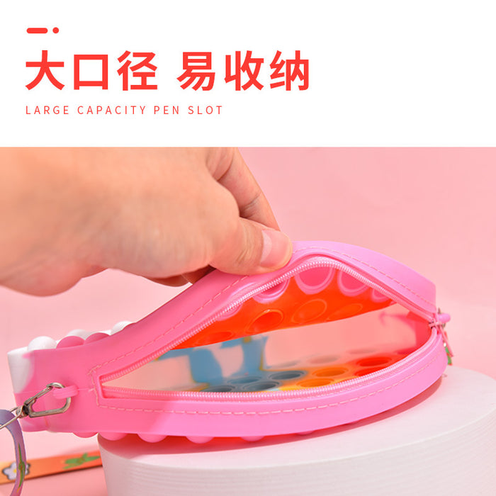 Jewelry WholesaleWholesale Decompression Messenger Bag Silicone Decompression Toy Coin Purse JDC-FT-Bais010 fidgets toy 百思 %variant_option1% %variant_option2% %variant_option3%  Factory Price JoyasDeChina Joyas De China