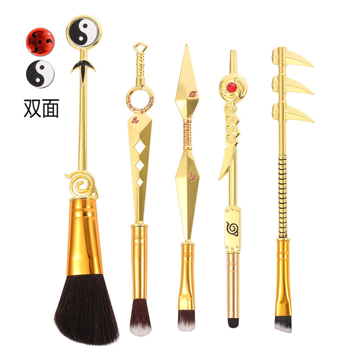 Wholesale Cartoon Metal Manmade Fiber Makeup Brush Set (M) MOQ≥3 JDC-MB-GYu002