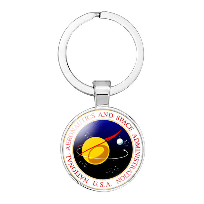 Wholesale NASA Glass Alloy Keychain JDC-KC-NH001