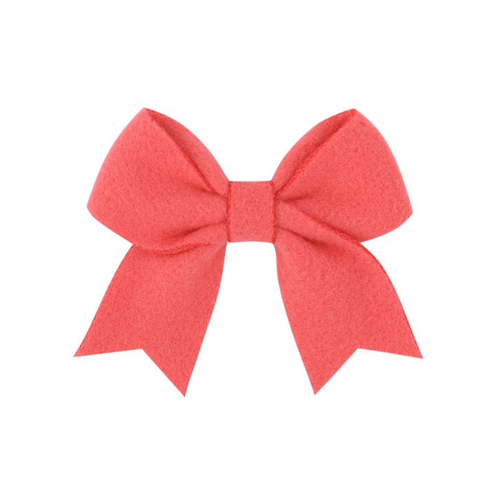 Jewelry WholesaleWholesale Polyester Rib With Bow Cute Kids Hair Clip JDC-HC-YL068 Hair Clips 雅伦 %variant_option1% %variant_option2% %variant_option3%  Factory Price JoyasDeChina Joyas De China