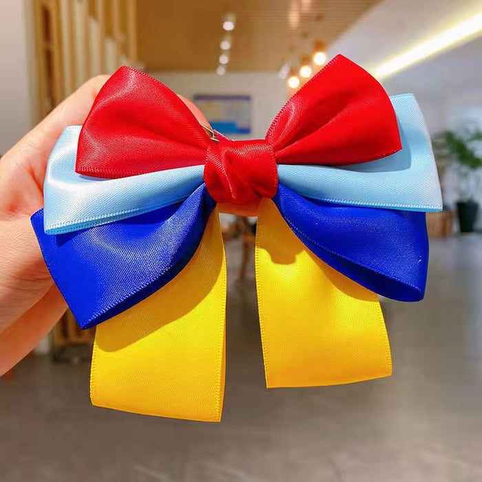 Jewelry WholesaleWholesale princess bow ribbon hairpin for girls JDC-HC-DR003 Hair Clips 蒂锐 %variant_option1% %variant_option2% %variant_option3%  Factory Price JoyasDeChina Joyas De China