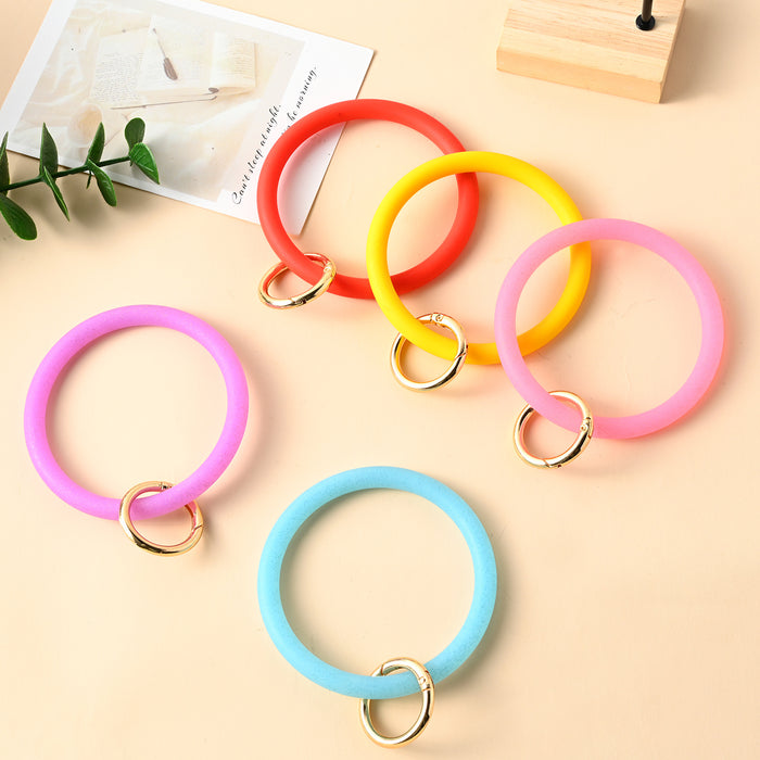 Wholesale Silicone Wristlet Keychain JDC-KC-HYi006