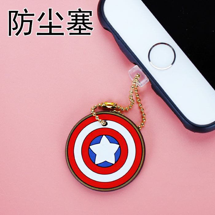 Wholesale Mobile Phone Dust Plug PVC Cute Cartoon Pendant MOQ≥3 JDC-PC-ZhongJ003