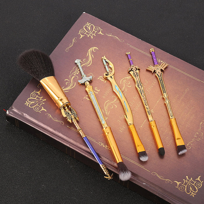 Wholesale Metal Makeup Brush Tool Set (M) MOQ≥3 JDC-MB-GYu013