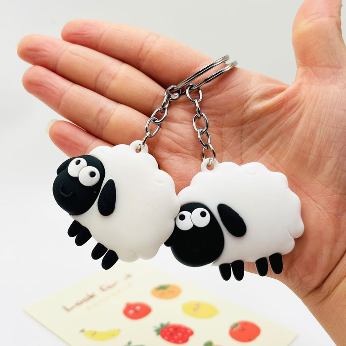 Wholesale Keychains PVC Lamb Cartoon Cute (M) JDC-KC-XiangY037