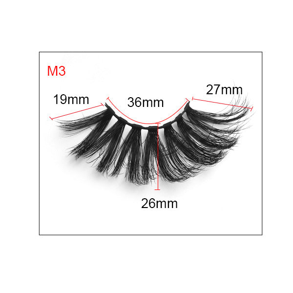 Wholesale 8D Imitation Mink Hair 25mm Natural Long Thicker False Eyelashes JDC-EY-MYan005