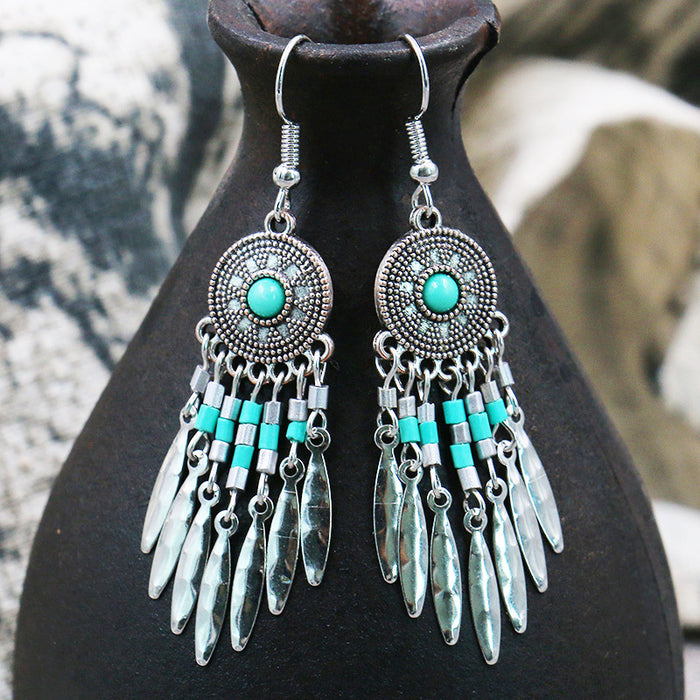 Wholesale Earrings Alloy Bohemian Long Shop Montnets Earrings JDC-ES-Yuhong001