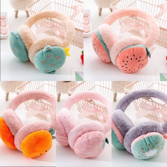 Wholesale Earmuffs Plush Kids Adjustable Fruit Earmuffs Warm JDC-EF-ZhuoH001