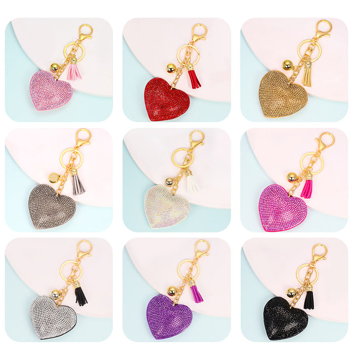 Jewelry WholesaleWholesale cashmere solid color key chain MOQ ≥ 10 JDC-KC-YZ001 Keychains 永泽 %variant_option1% %variant_option2% %variant_option3%  Factory Price JoyasDeChina Joyas De China