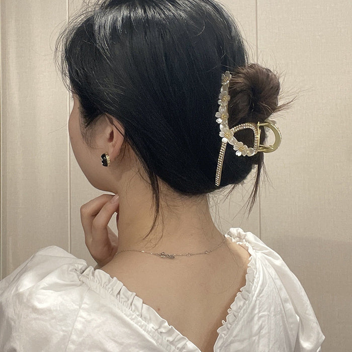 Wholesale spring high-end flower grab clip large back head hair JDC-HC-Shangy004