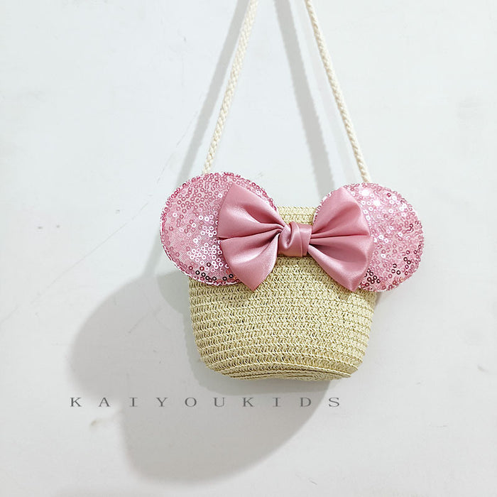 Wholesale Children's Straw Shoulder Bag JDC-SD-Kaiyou002