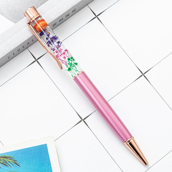 Jewelry WholesaleWholesale Metal Dried Flower Ballpoint Pen JDC-BP-Huah020 Ballpoint pen 华豪 %variant_option1% %variant_option2% %variant_option3%  Factory Price JoyasDeChina Joyas De China