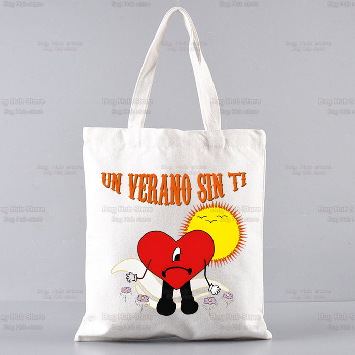 Wholesale Handbag Canvas Cute Cartoon Printing Shopping Bag (F) JDC-HB-Aike001