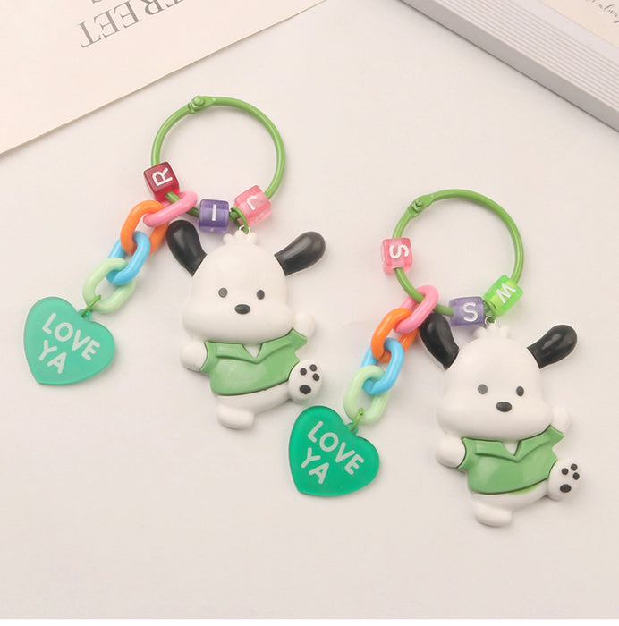 Wholesale Keychains Acrylic Cute Cartoon Puppy MOQ≥2 JDC-KC-YiHan039