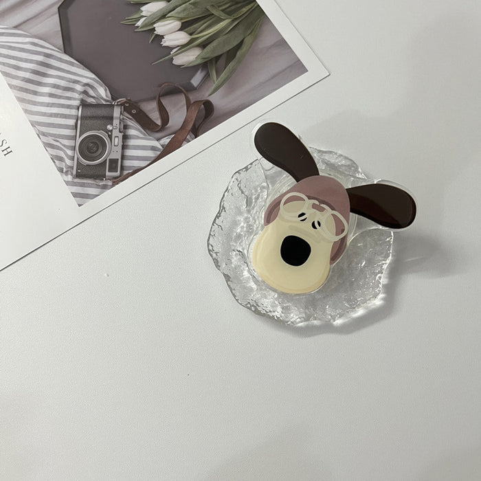 Wholesale Grip Epoxy Cute Puppy Retractable Folding Paste Type JDC-PS-HXiang002