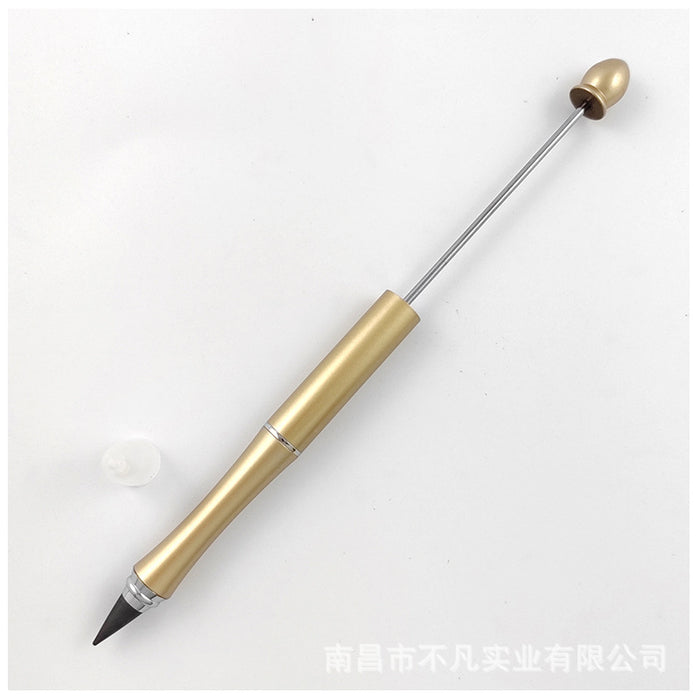 Wholesale Beadable Pens DIY Metal  Pencil With Eraser JDC-PC-BF004