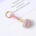 Jewelry WholesaleWholesale diamond set crystal peach heart keychain JDC-KC-JFan002 Keychains 锦帆 %variant_option1% %variant_option2% %variant_option3%  Factory Price JoyasDeChina Joyas De China