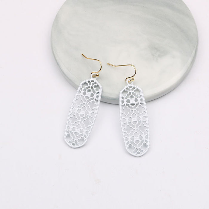 Jewelry WholesaleWholesale Alloy Hollow Earrings MOQ≥2 JDC-ES-LanQ001 Earrings 澜鹊 %variant_option1% %variant_option2% %variant_option3%  Factory Price JoyasDeChina Joyas De China