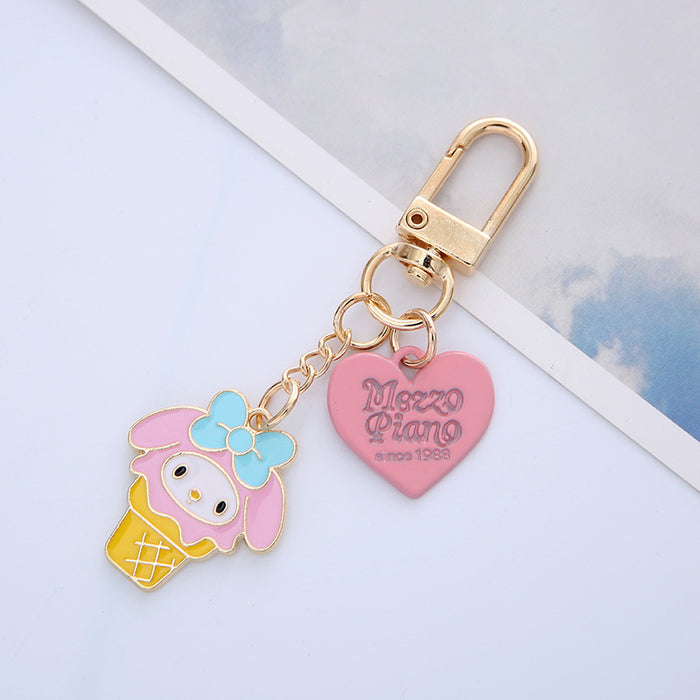 Wholesale Keychain Zinc Alloy Cute Puppy Cake Love Pendant MOQ≥2 (S) JDC-KC-ARui010