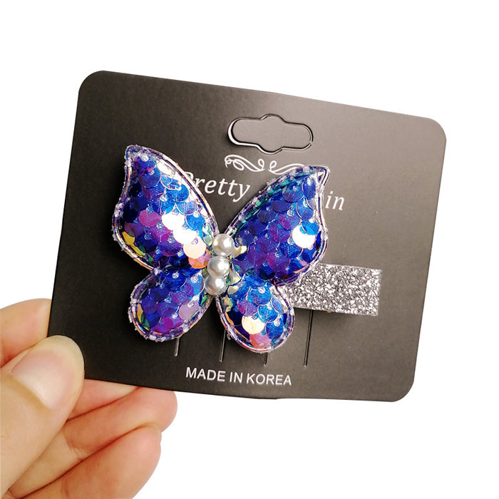 Jewelry WholesaleWholesale Butterfly Little Girl Cute Pearl Simulation Butterfly Hair Clip JDC-HC-Manlun005 Hair Clips 漫沦 %variant_option1% %variant_option2% %variant_option3%  Factory Price JoyasDeChina Joyas De China