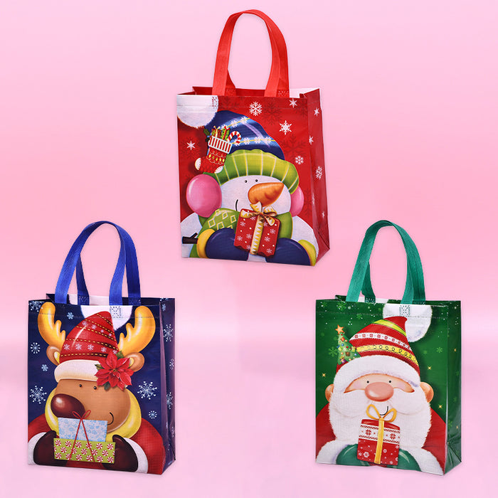 Wholesale Gift Bags PP Non Woven Christmas Elk Snowman Tote Random MOQ≥4 JDC-GB-Daiye006