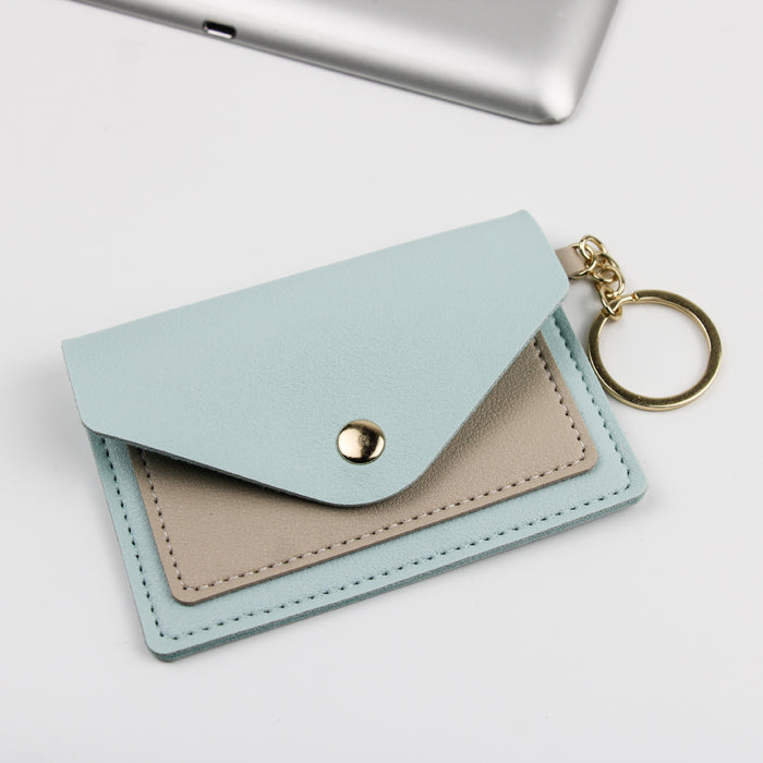 Wholesale PU Leather Candy Color Wallet Keychain MOQ≥3 JDC-KC-XXZN001