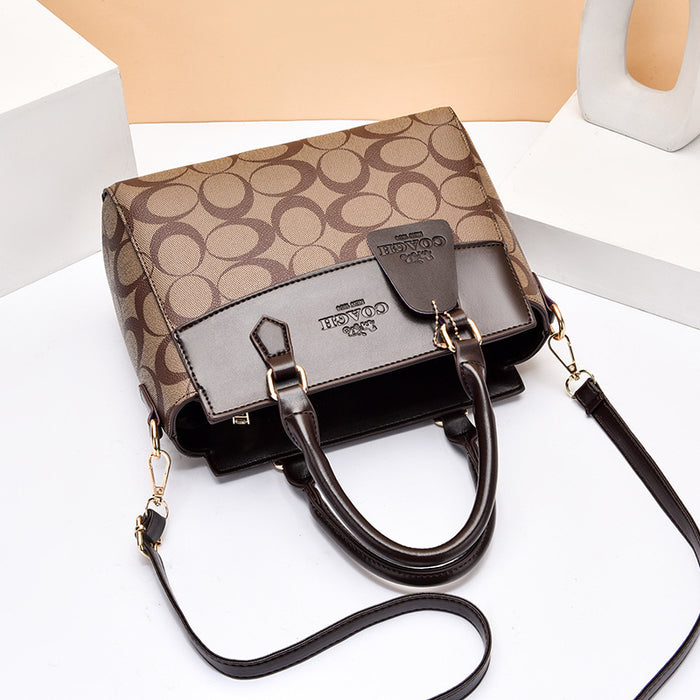 Wholesale Shoulder Bag PU Printing Large Capacity Handbag Diagonal (F) JDC-SD-haim003