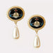 Jewelry WholesaleWholesale  Vivianne WESTWOOK  enamel pearl earrings JDC-ES-LuoE004 Earrings 珞儿 %variant_option1% %variant_option2% %variant_option3%  Factory Price JoyasDeChina Joyas De China