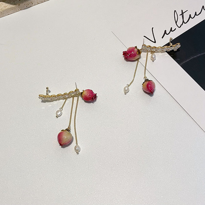 Jewelry WholesaleWholesale Immortal Rose Flower Vintage Earrings JDC-ES-HanD002 Earrings 韩朵 %variant_option1% %variant_option2% %variant_option3%  Factory Price JoyasDeChina Joyas De China