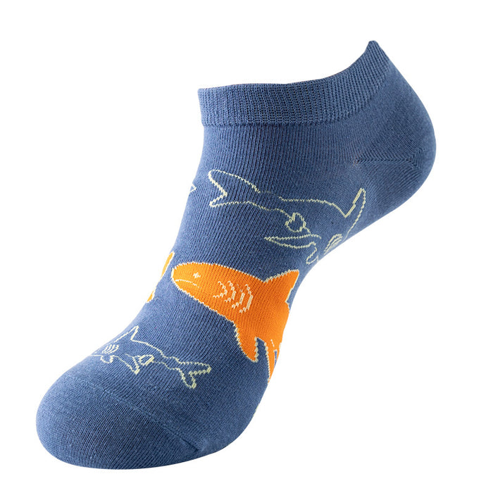 Wholesale shallow mouth cotton thin socks cotton trendy breathable MOQ≥2 JDC-SK-XinXi002