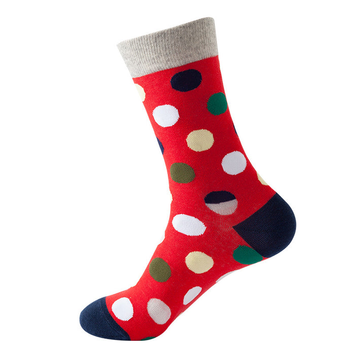 Wholesale polka dot mid tube stockings women's trendy socks MOQ≥2 JDC-SK-XinXi005