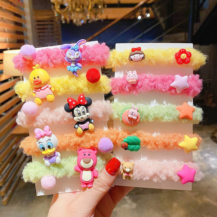 Jewelry WholesaleWholesale plush kids cartoon hair ring (F) JDC-HS-DingS002 Hair Scrunchies 鼎硕 %variant_option1% %variant_option2% %variant_option3%  Factory Price JoyasDeChina Joyas De China