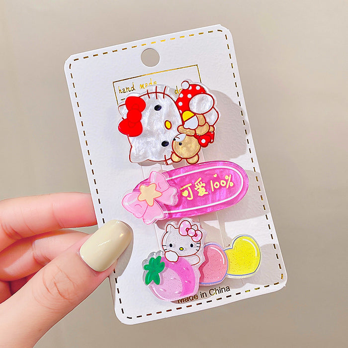 Jewelry WholesaleWholesale Acrylic Cartoon Kids Hair Clip Set JDC-HC-GSHX101 Hair Clips 恒曦 %variant_option1% %variant_option2% %variant_option3%  Factory Price JoyasDeChina Joyas De China