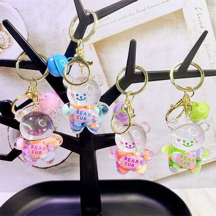 Jewelry WholesaleWholesale cartoon into oil bear acrylic keychain JDC-KC-DMF002 Keychains 迪美菲 %variant_option1% %variant_option2% %variant_option3%  Factory Price JoyasDeChina Joyas De China