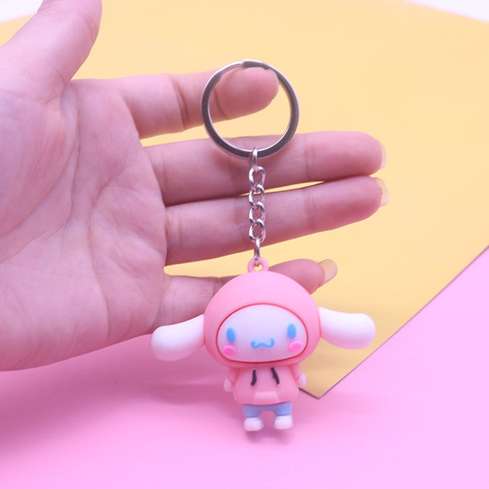 Wholesale cute big ear dog keychain MOQ≥2 JDC-KC-YinShang004