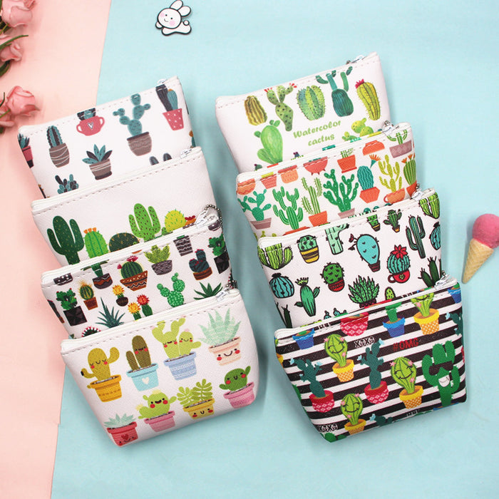 Jewelry WholesaleWholesale Cactus Storage PU Coin Purse Creative Cartoon Wallet JDC-WT-Donglej018 Wallet 东津 %variant_option1% %variant_option2% %variant_option3%  Factory Price JoyasDeChina Joyas De China