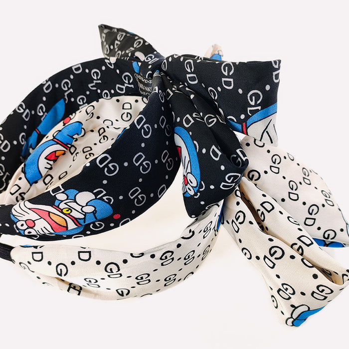 Wholesale cloth bow headband double ears MOQ≥2 JDC-HD-O120