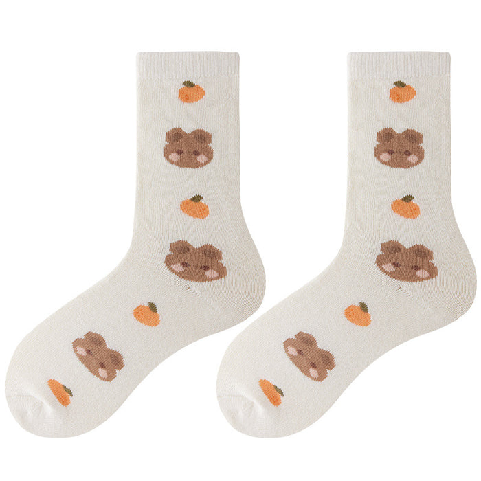 Wholesale Socks Cotton Lingerie Bear Warm Socks MOQ≥5 JDC-SK-JiaF005