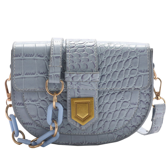 Wholesale PU Crocodile Pattern Chain Crossbody Shoulder Bag JDC-SD-Danze001