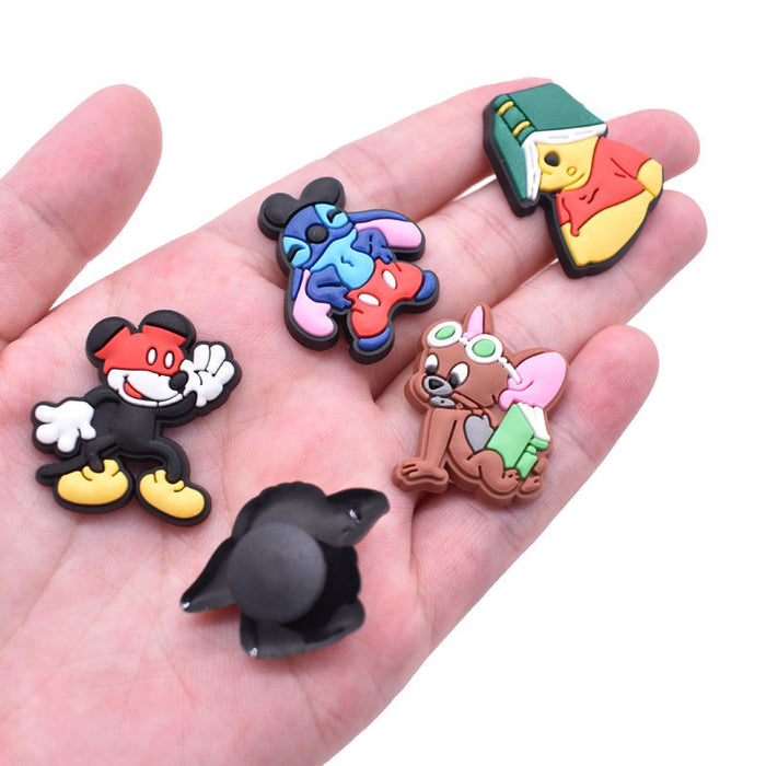 Wholesale Croc Charms Random 100pcs Cartoon Cute PVC DIY Accessories (M) JDC-CCS-RYY055