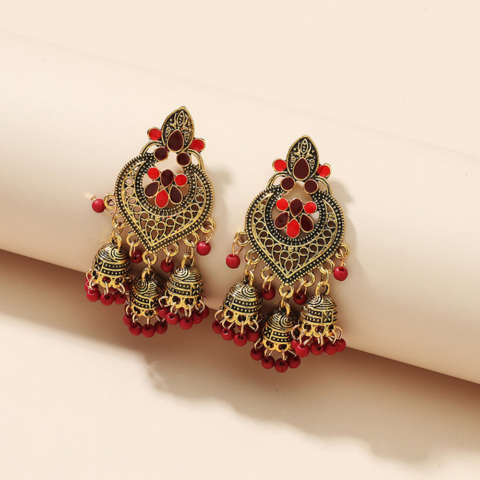 Jewelry WholesaleWholesale fringe bohemian alloy stud earrings JDC-ES-KaiQ005 Earrings 凯庆 %variant_option1% %variant_option2% %variant_option3%  Factory Price JoyasDeChina Joyas De China