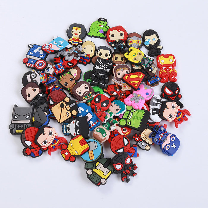 Wholesale Croc Charms Random 100pcs Cartoon Cute PVC DIY Accessories (M) JDC-CCS-YiiShang003