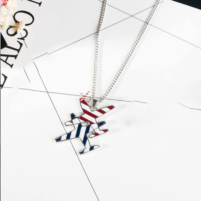 Jewelry WholesaleWholesale jewelry small plane pendant necklace lady sweater chain JDC-NE-XunO048 Necklaces 循欧 %variant_option1% %variant_option2% %variant_option3%  Factory Price JoyasDeChina Joyas De China