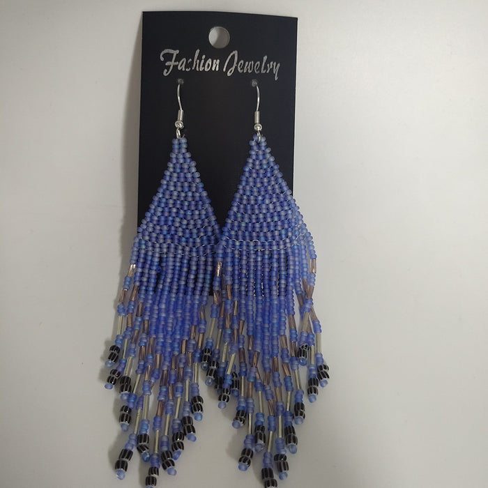 Wholesale Boho Beads Tassel Earrings JDC-ES-YuanQ007