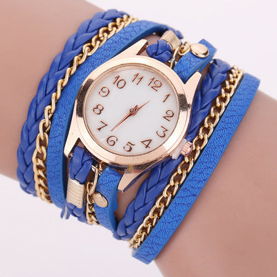 Wholesale Quartz Ladies Winding Watch Hand Woven Watch JDC-WH-MiQ005