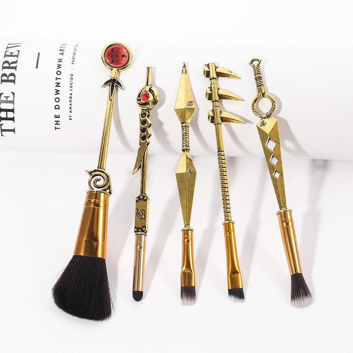 Wholesale Cartoon Metal Manmade Fiber Makeup Brush Set (M) MOQ≥3 JDC-MB-GYu002